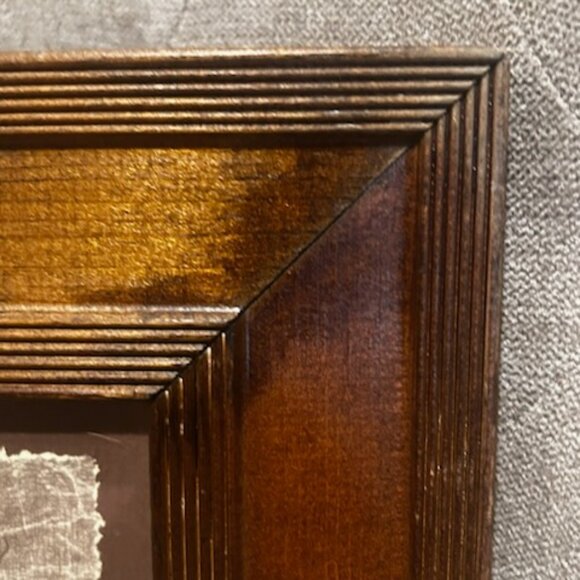 Vintage R. Hendrickson Sepia "Indiana Art Print Portrait Framed Nude Woman - Picture 9 of 14